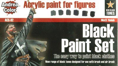 Andrea Color Black Paint Set